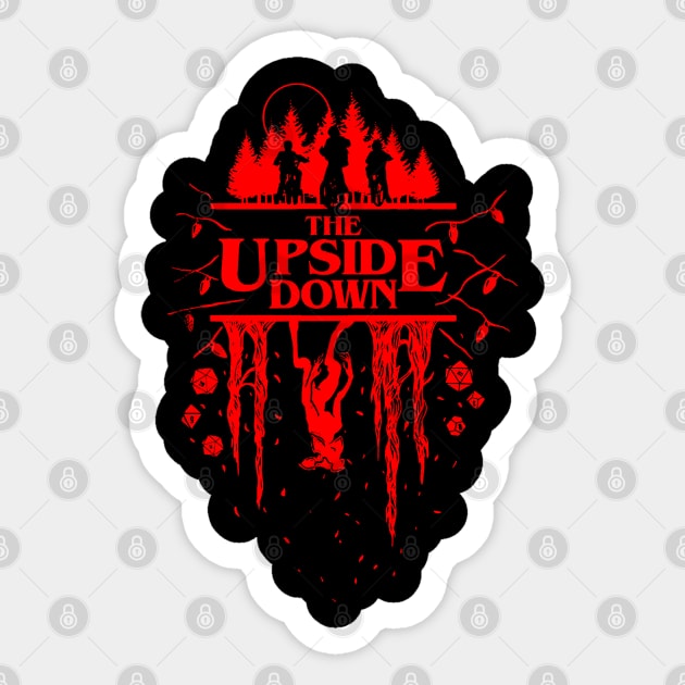 THE UPSIDE DOWN Sticker by thedeuce